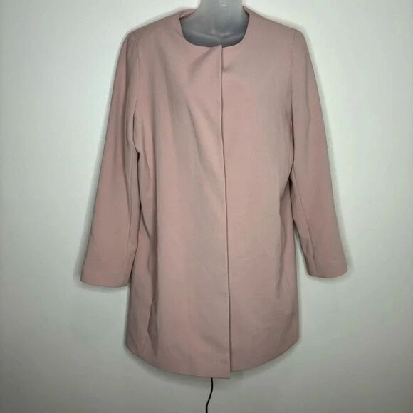 Ralph Lauren Jackets & Blazers - Lauren Ralph Lauren Dress Jacket Over Coat Blush Pink Snap Buttons size medium